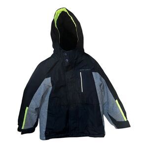ZeroXposur Boys Thruster 3-in-1 System Jacket Black Yellow 6/7 EUC